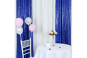 TRLYC Royal Blue Backdrop Curtain Sequin Backdrop