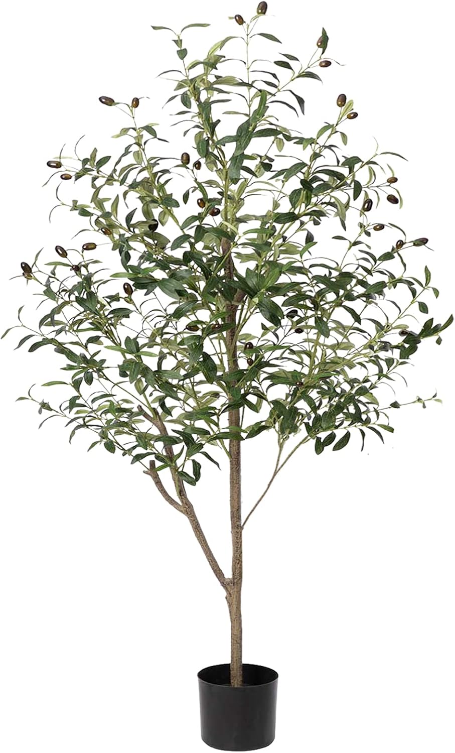 ROMODEN Artificial Tree, 4 FT /120 cm Olive Tree Fake Plants Faux Large Silk Trees