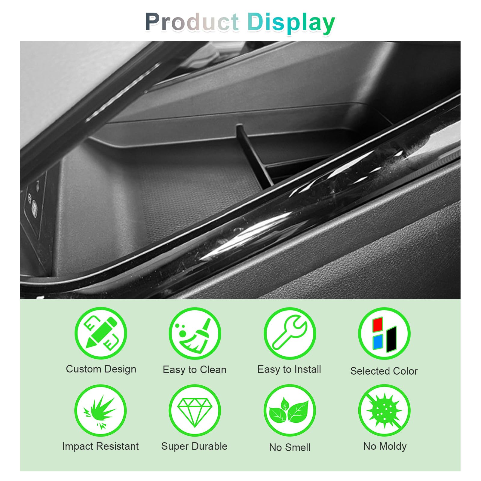 GAFAT Compatibile con BYD Seal U DM-i EV 2024 2025 2026 Contenitore Portaoggetti per Console Centrale, Seal U DMi 2025 Organizer Sotto Console Centrale, Gomma Morbida TPE, Accessori Seal U DM-i 2025