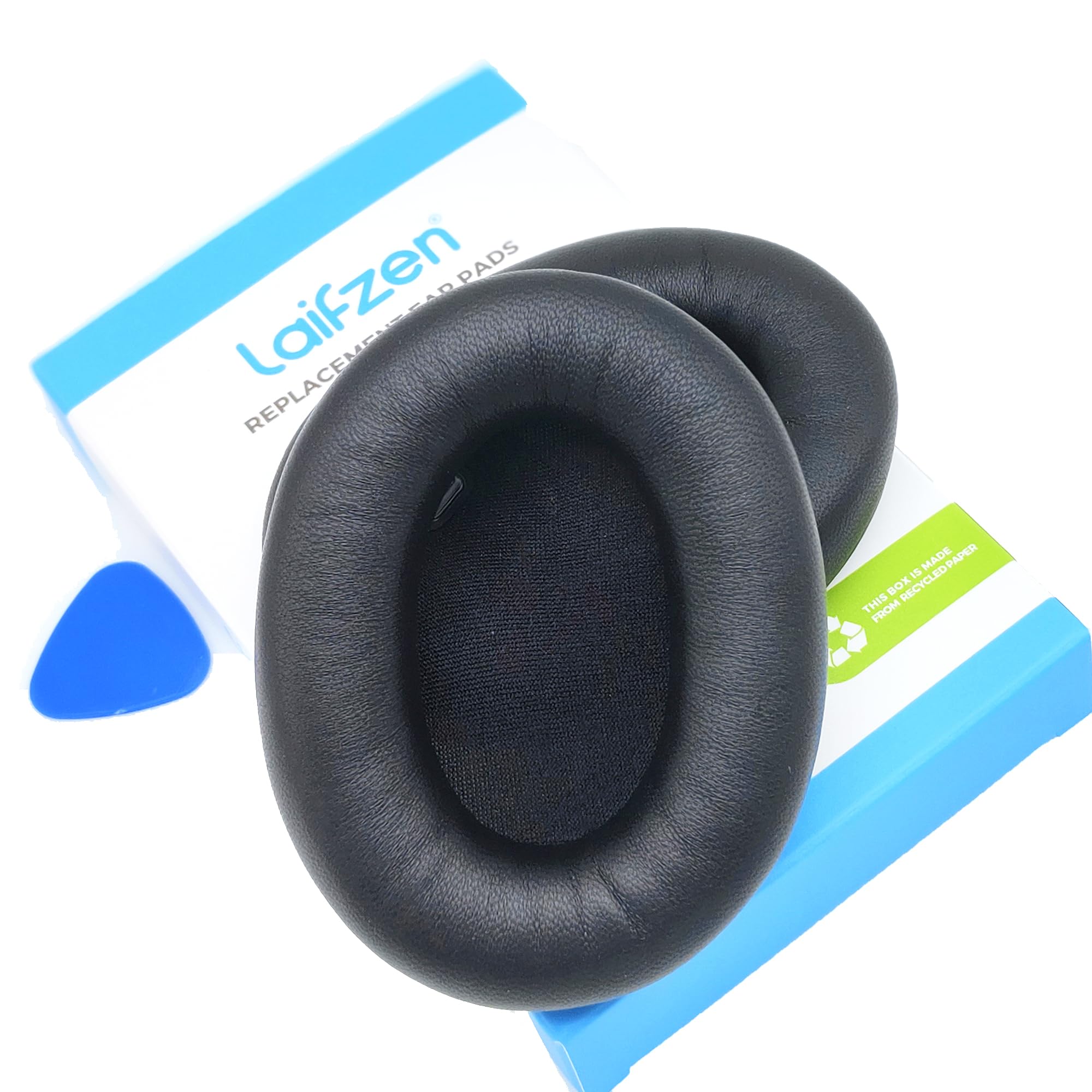 Lambskin XM4 Earpads for Sony WH-1000XM4 Headphones Replacement 1000 XM 4 Real Sheepskin Leather Ear Pads Cushions Earmuffs Cups Covers (Black)
