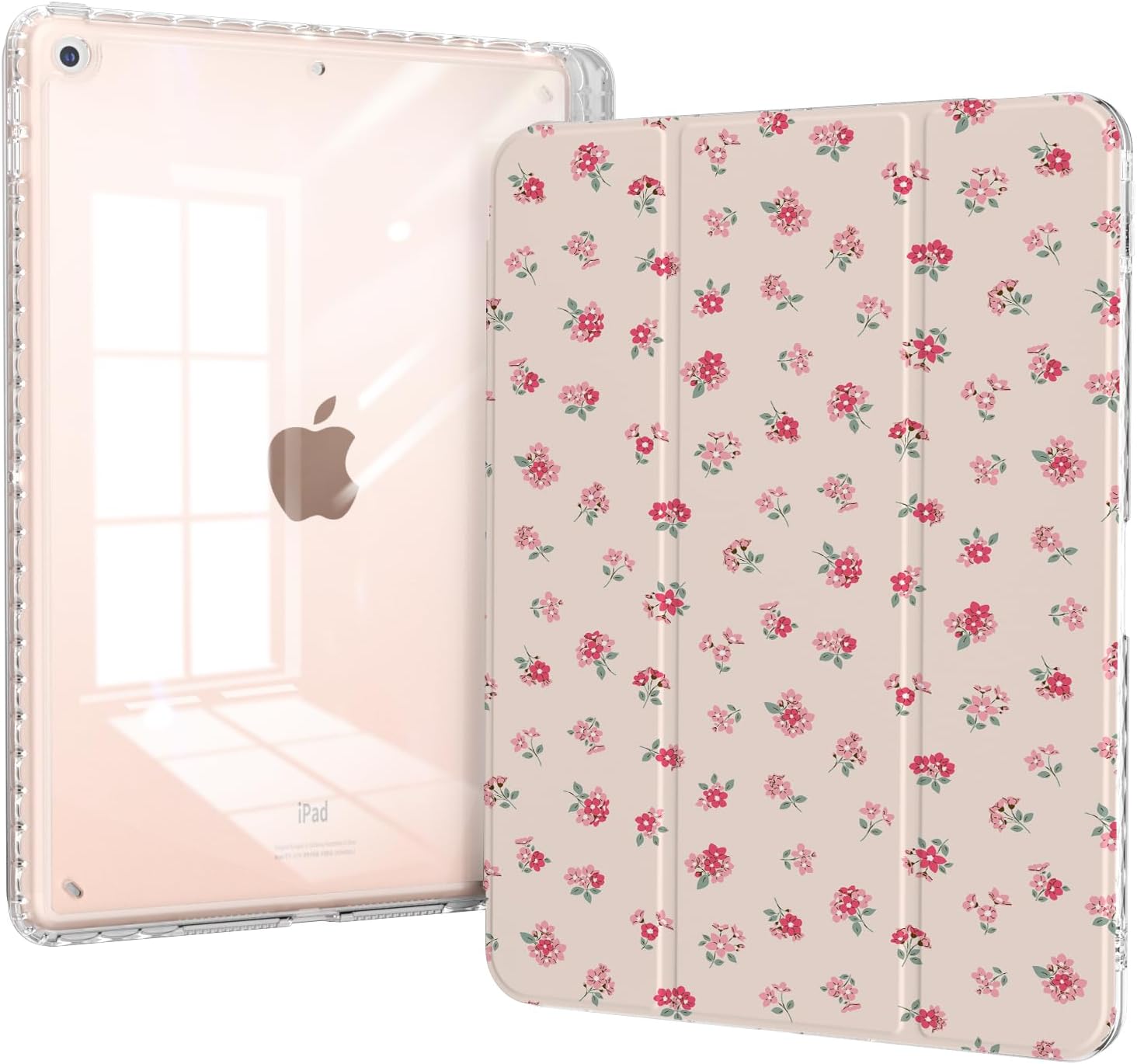 for iPad Air 13 Inch Case 2026/2025/2024 (M4/M3/M2), Slim iPad Pro 12.9" 6th/5th/4th/3rd Generation Case, Trifold Stable Stand Protective Clear Back Cover with Pencil Holder, Brown Cheetah