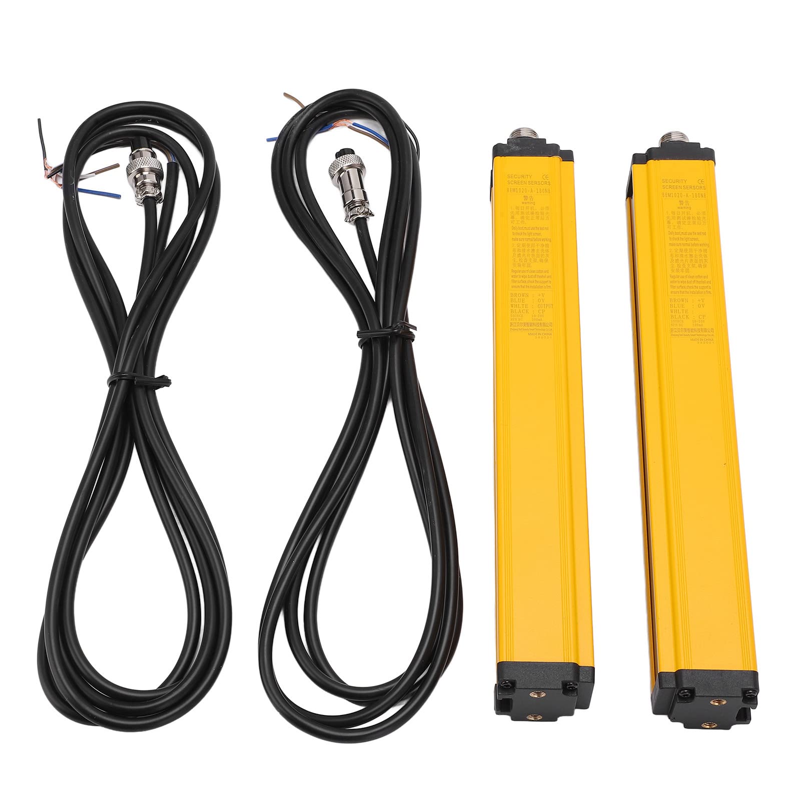 Jeanoko Sensor de Rejilla de Seguridad BEM1020‑A‑180NB con Respuesta Rápida y Diseño Impermeable para Uso Industrial Vigas de 20 Mm