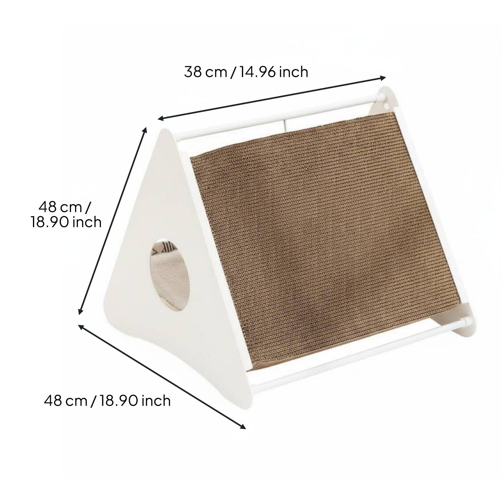 Griffoir en Carton avec Hamac Design Surélevé Noyau Remplaçable, L