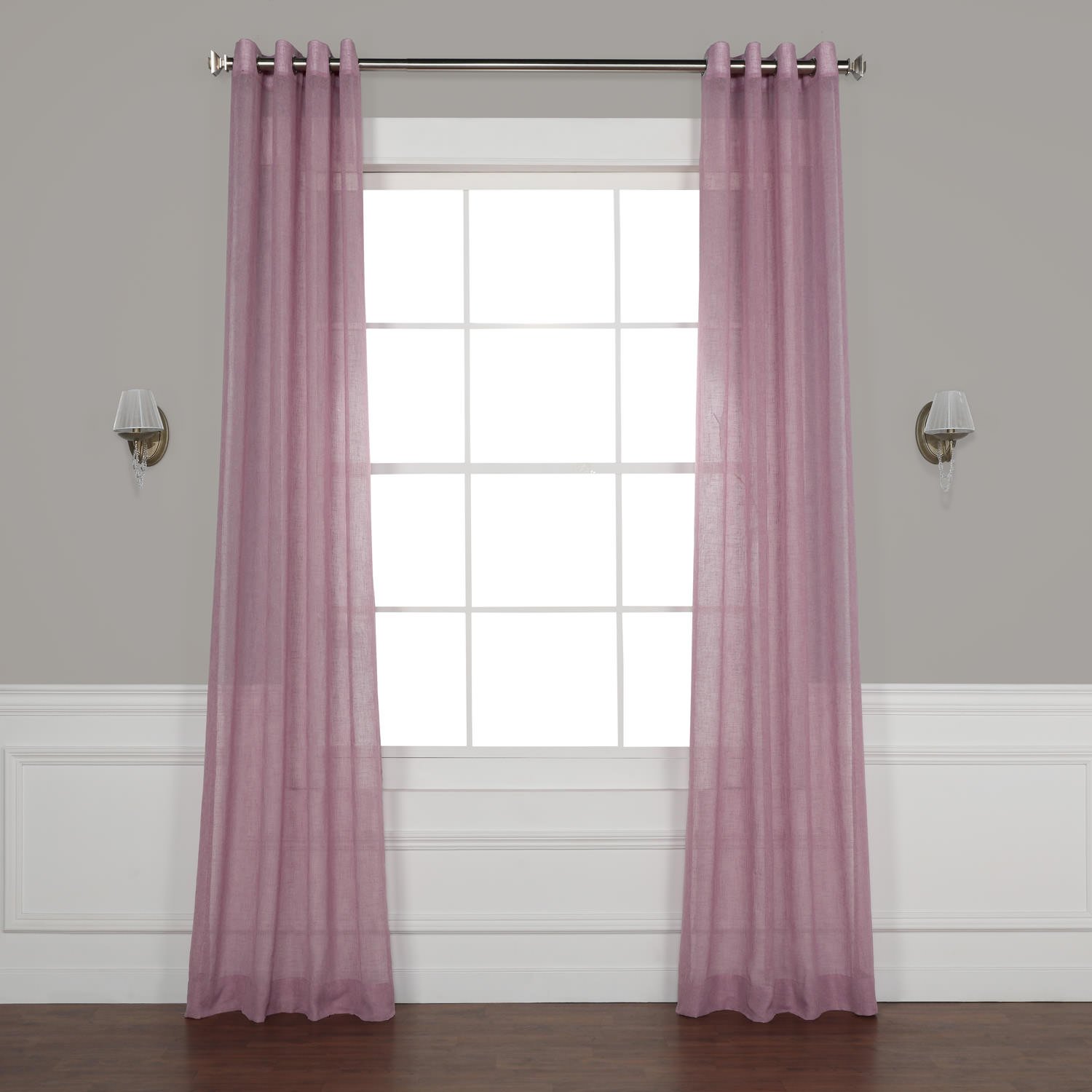 Mauve Sheer Curtains Curtains & Drapes