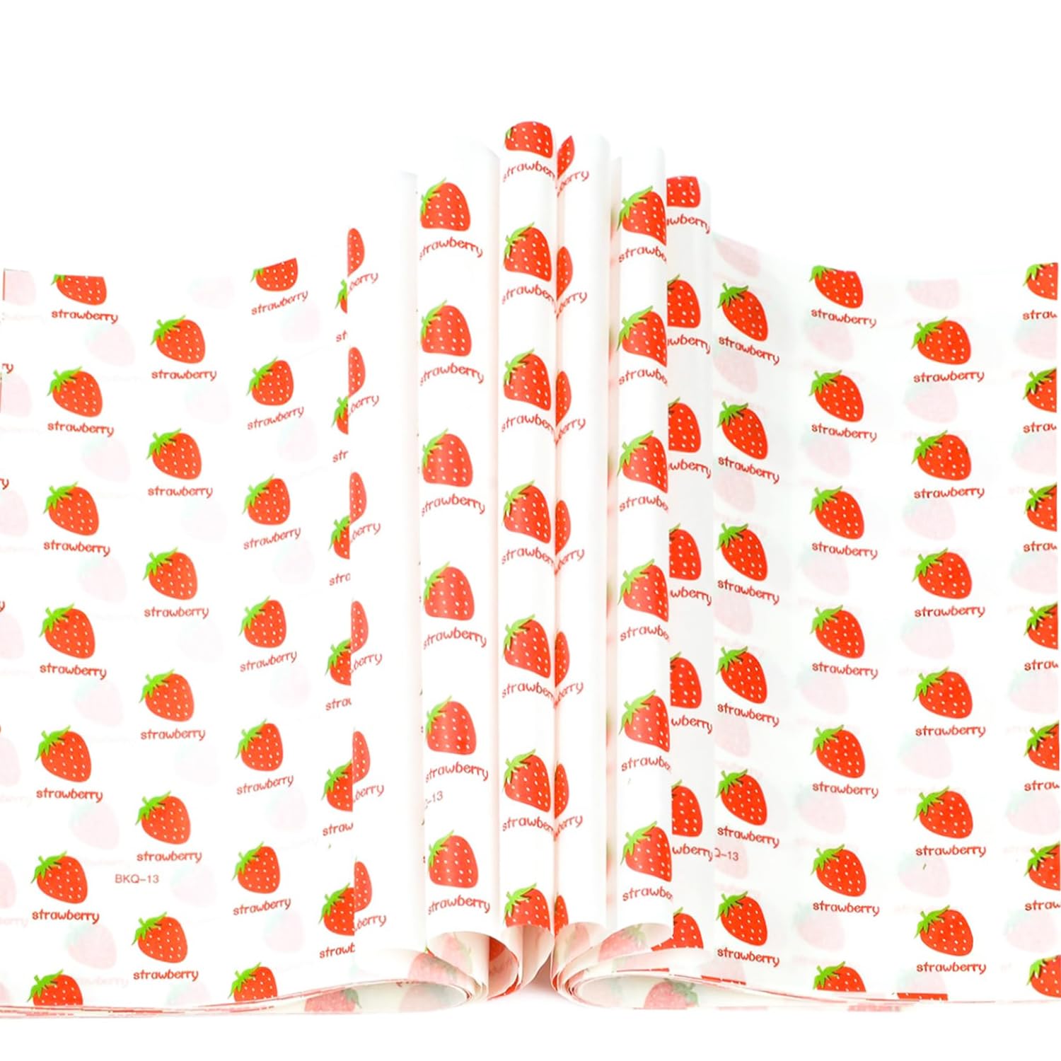 100 Sheets Strawberry Wax Paper 15 x 11 Inch Greaseproof Sandwich Burger Chips Cuttable Baking Parchment Wraping Paper