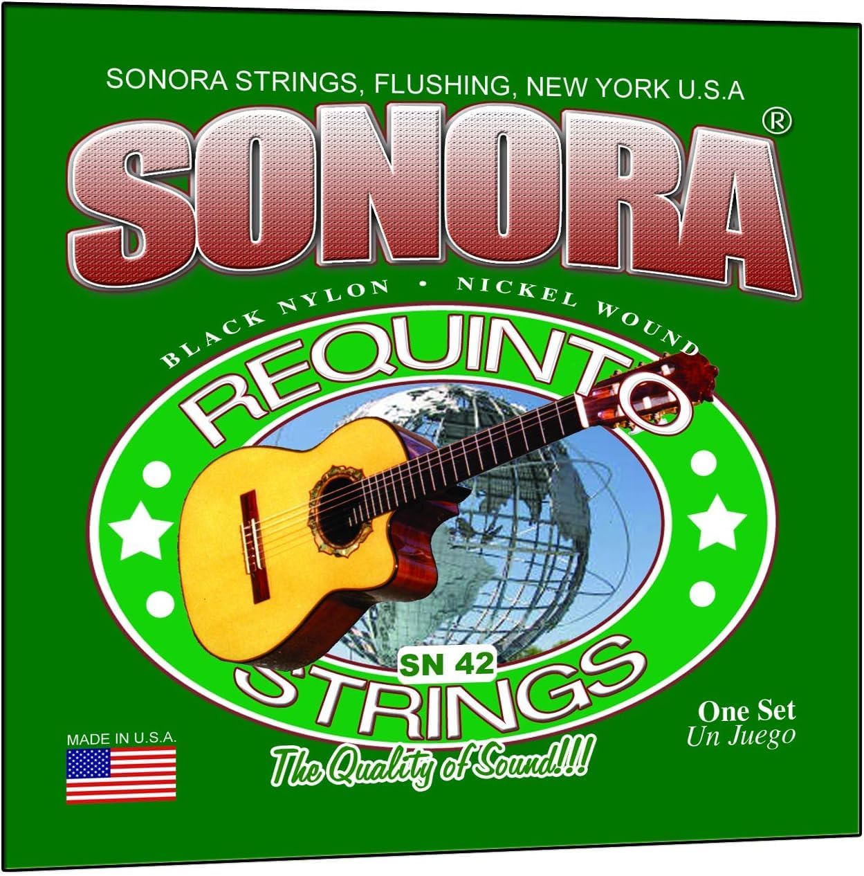Requinto Black Nylon Strings (SN42) - 1 Set