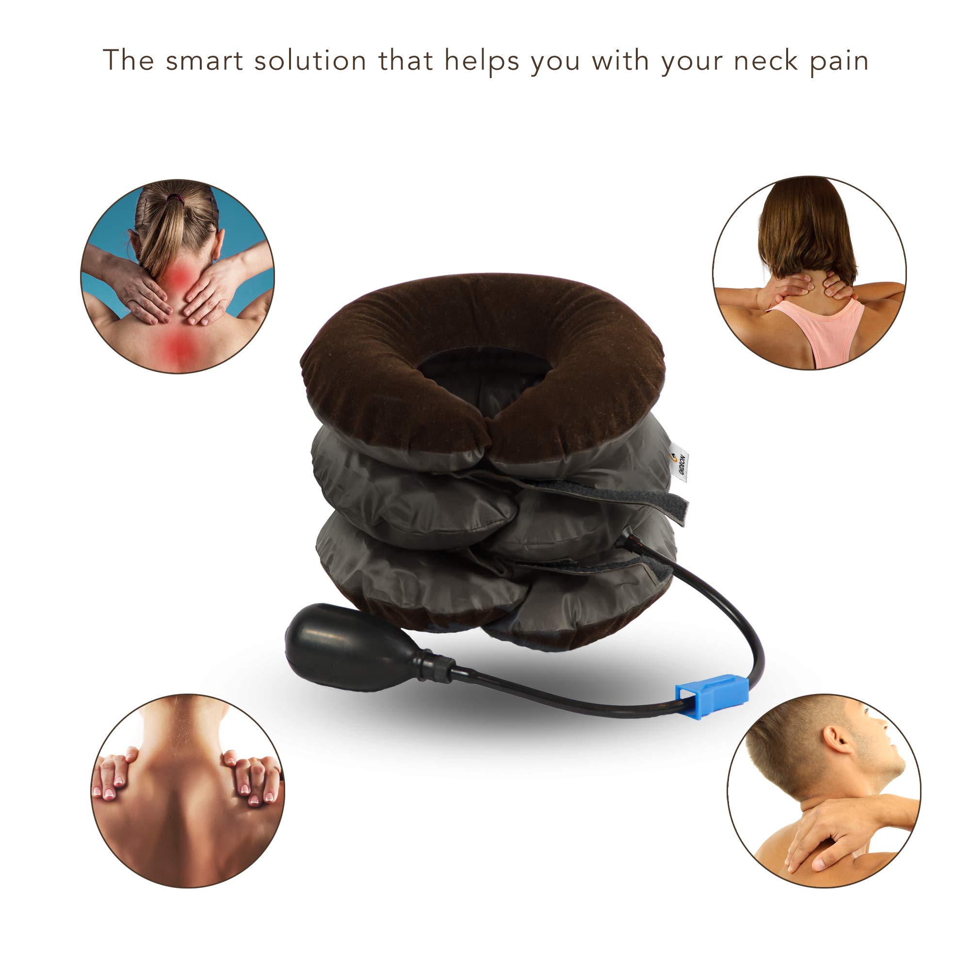 Amazon.com: Gideon Cervical Neck Traction Device –Collar Brace Spine  Alignment Instant Relief for Chronic Neck and Shoulder Pain – Great  Alternate Pain Relieving Remedy : Health & Household