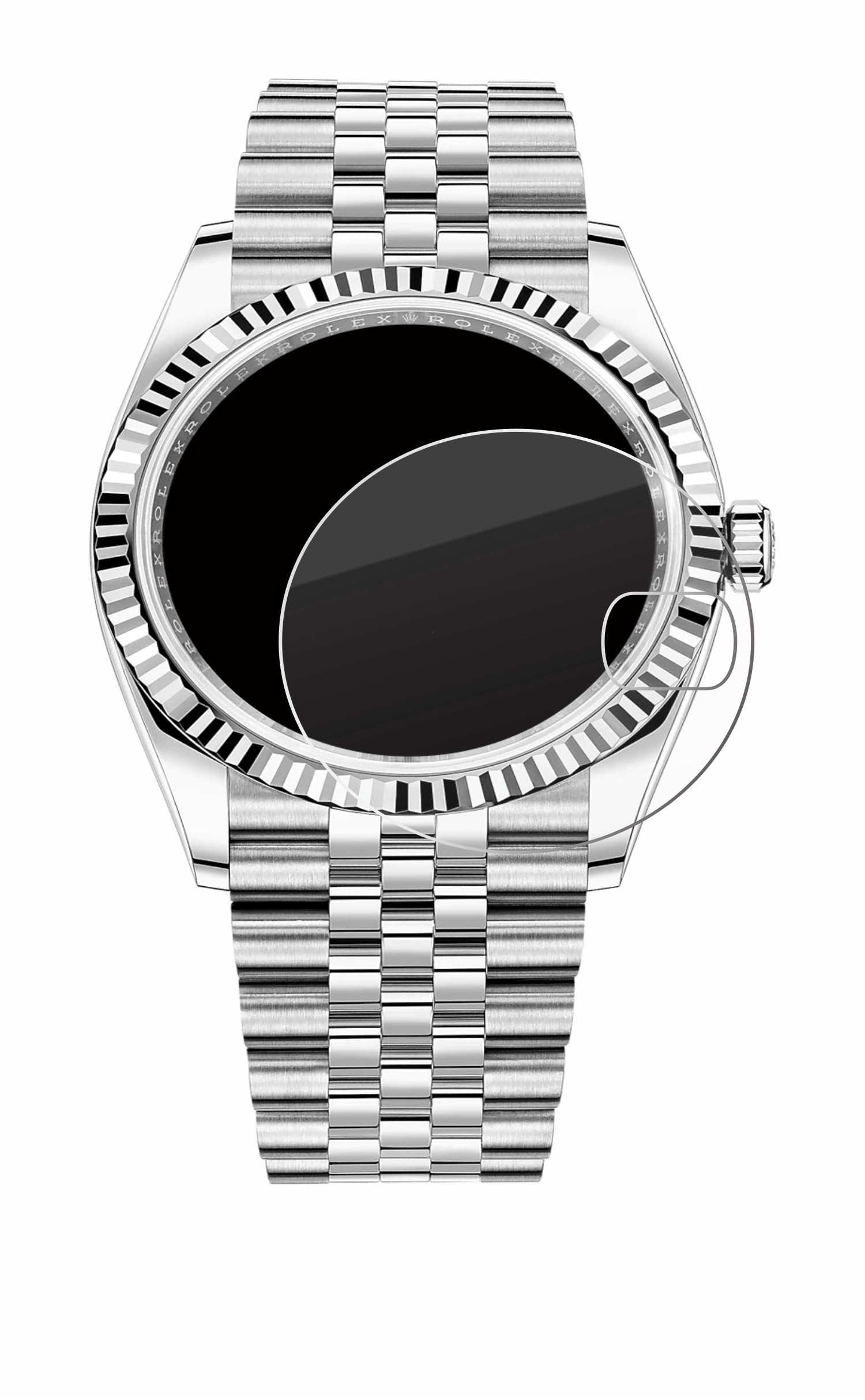 BROTECT Protector Pantalla Cristal para Rolex Datejust 36 Protector Vidrio - [Dureza 9H, Anti-Arañazos]
