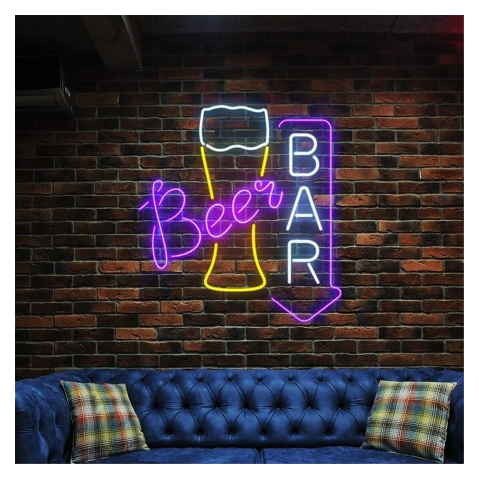 XENITE Luces Art Decoration Christmas Letrero De Neón LED 50 Cm Para Bar Cerveza, Ideal Para Pubs, Restaurantes, Bares, Discotecas, Decoración Del Hogar, Habitaciones 50cm