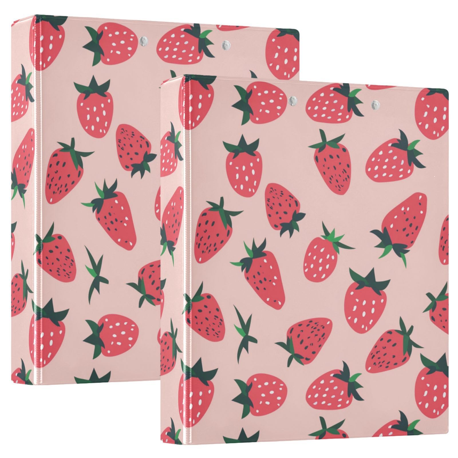 strawberryページ Amazon.com : CWUPZAY 3 Ring Binder 1 Pack Cute Strawberry