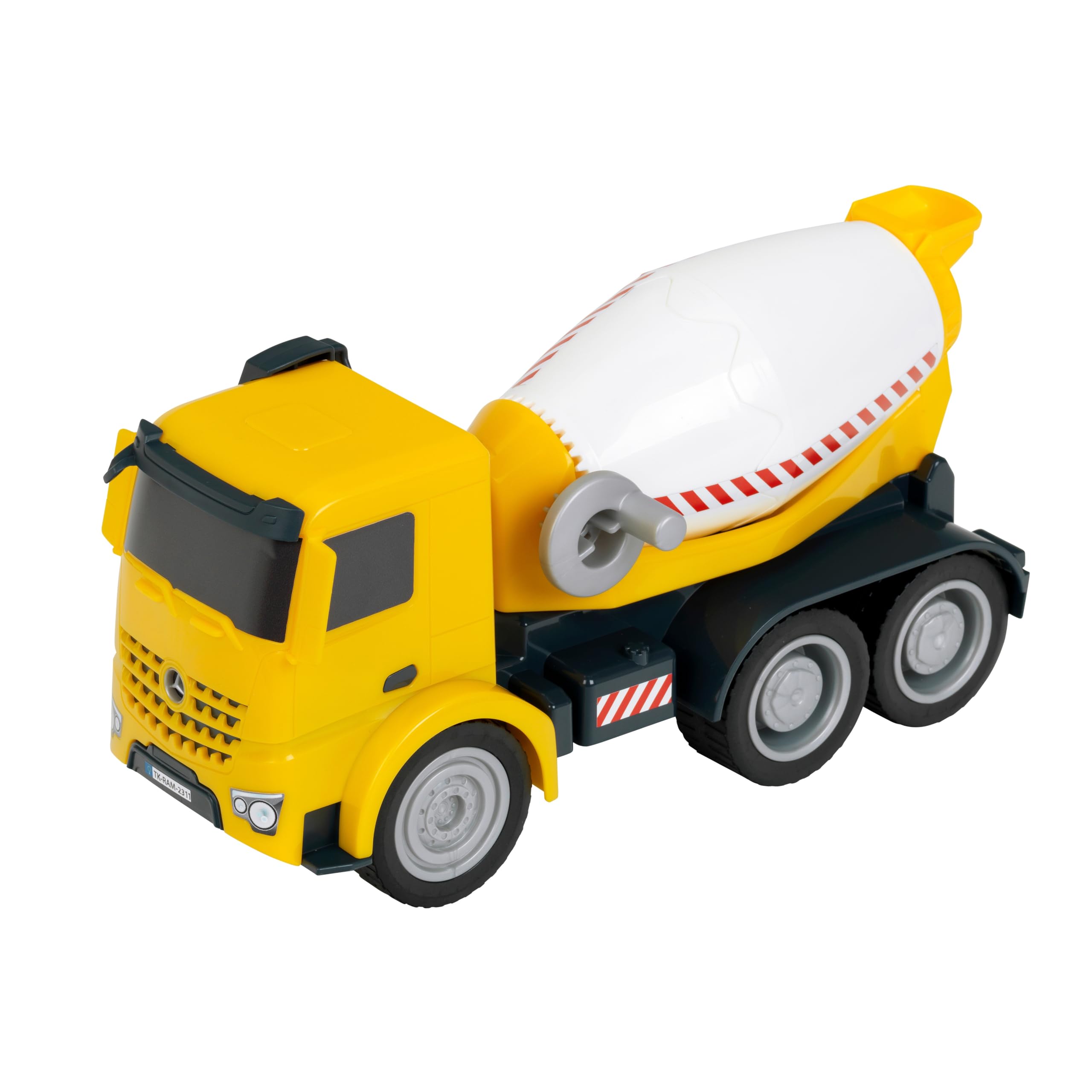 Theo Klein 3804 Mercedes-Benz Arocs Concrete Mixer Sand Vehicle, Yellow, 24.5 centimeters