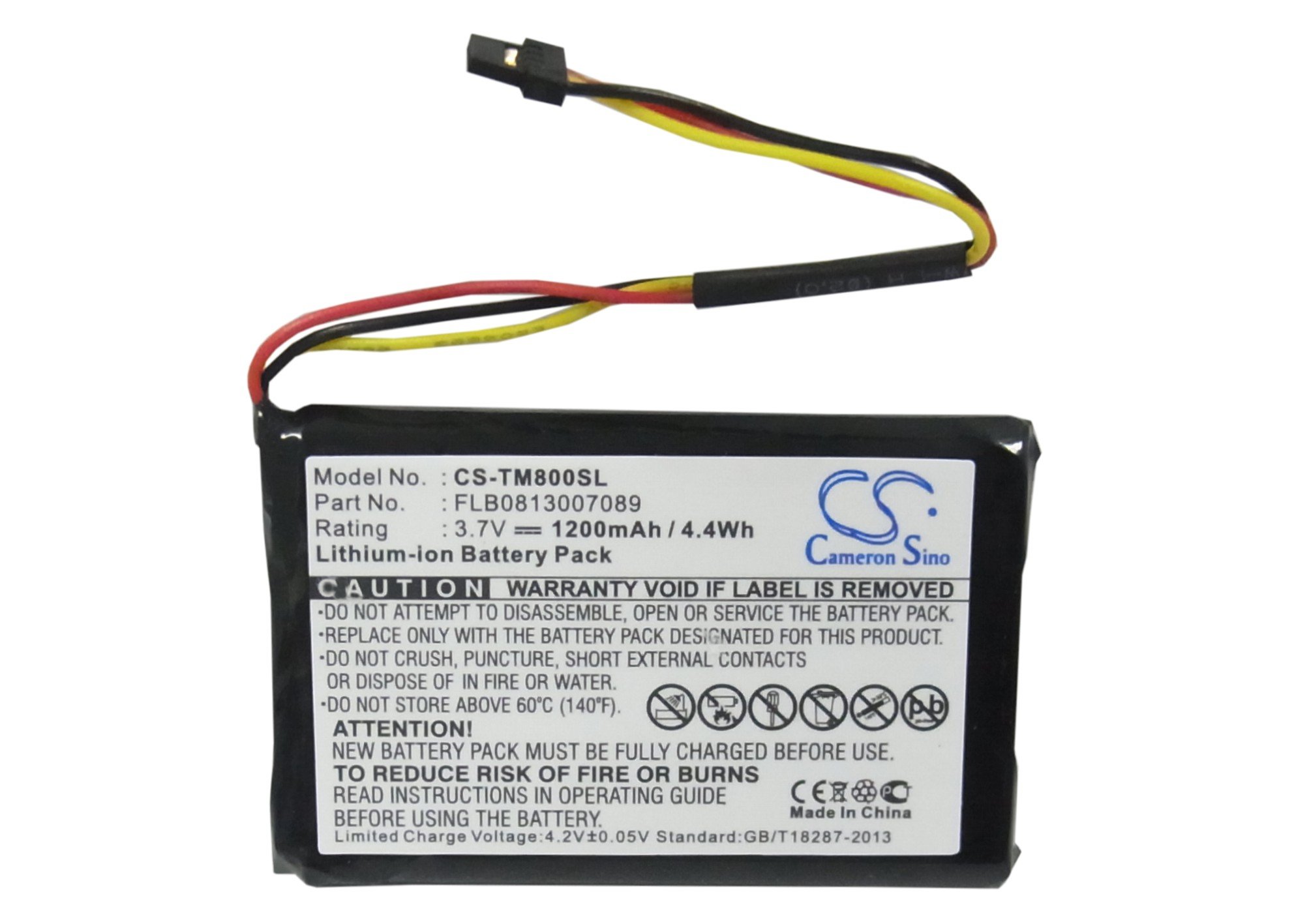 CS-TM800SL Baterías 1200mAh Compatible con [Tomtom] para 4FC64 4FD6.001
