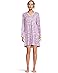 Karen Neuburger Paisley Fusion Long Sleeve Sleep Dress with Satin Details - Main View