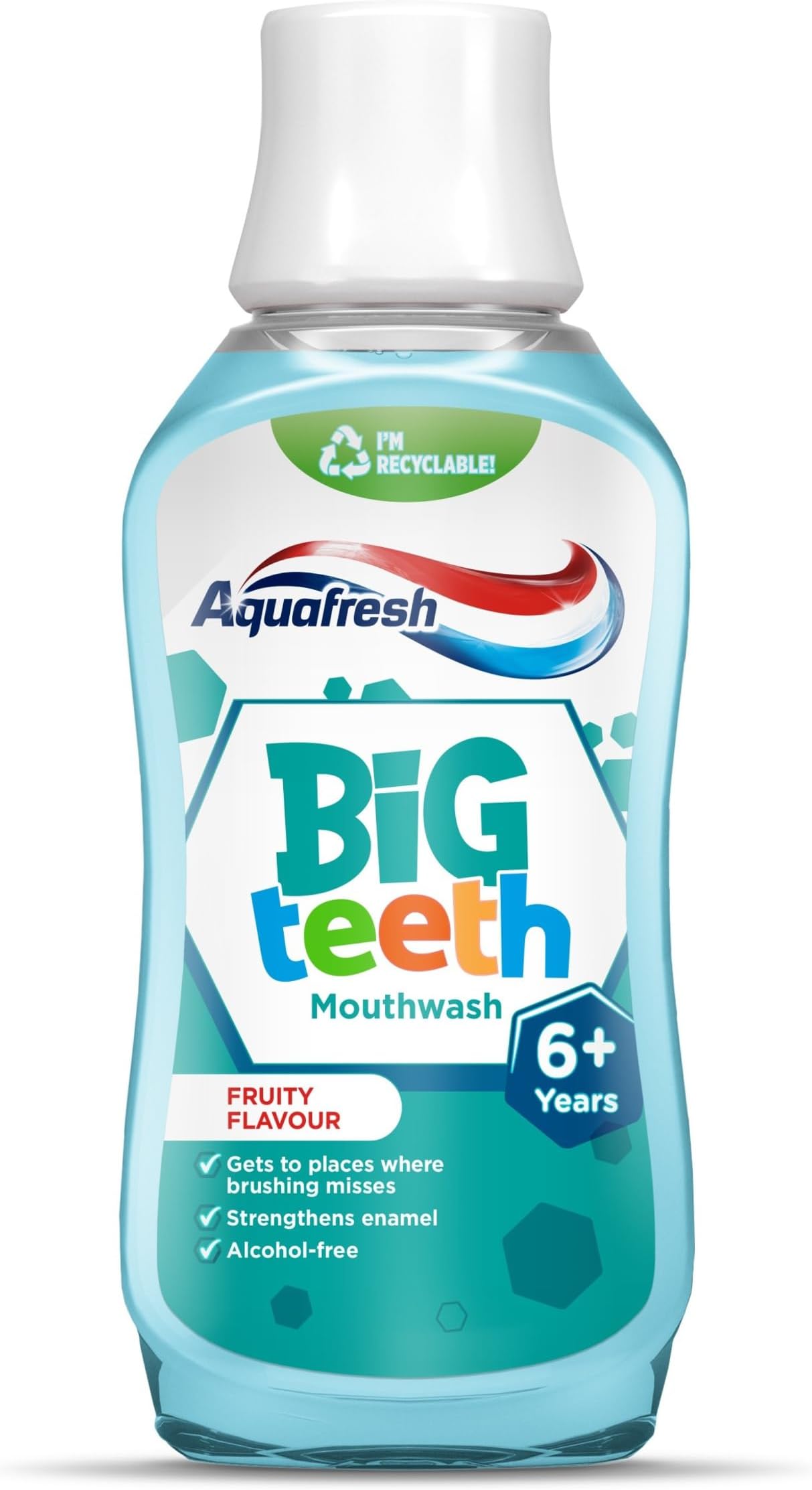 Mouthwash for Kids, Big Teeth Mouthwash for Children 6-8 Years, Fruity Flavour, 300 ml