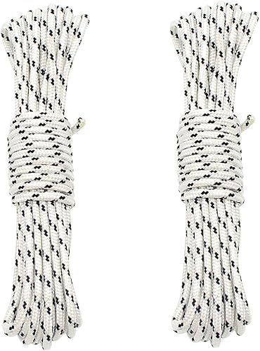 Miniatura 2 de 2 piezas de repuesto de cuerda de nailon para sombrilla de patio al aire libre, 0.14 pulgadas de diámetro (20 pies)