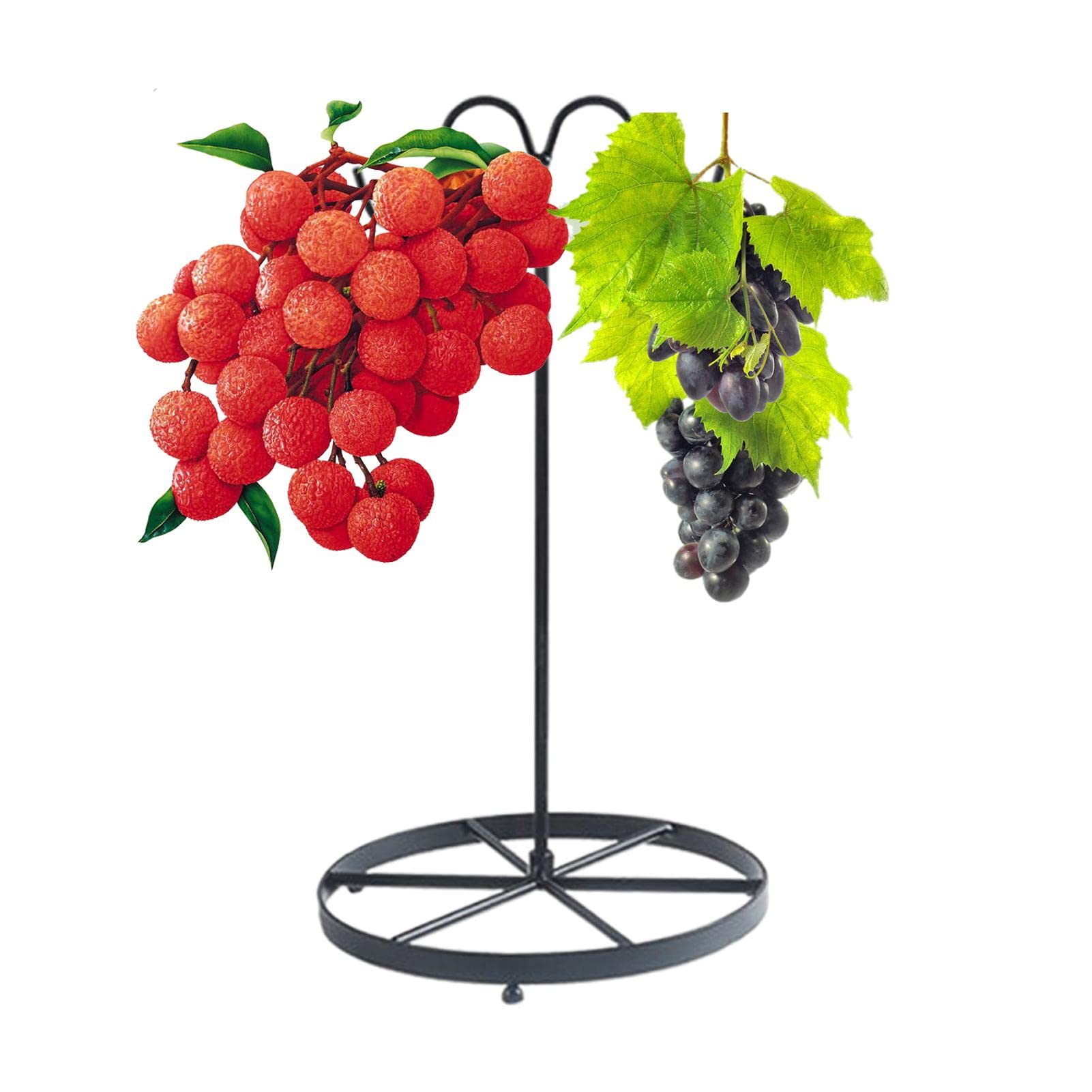 Voiakiu Grape Hanger for Worktop | Farmhouse Banana Hanger Banana Holder Tree Stand Hook Home Kitchen Countertop Decorations Table Decorations