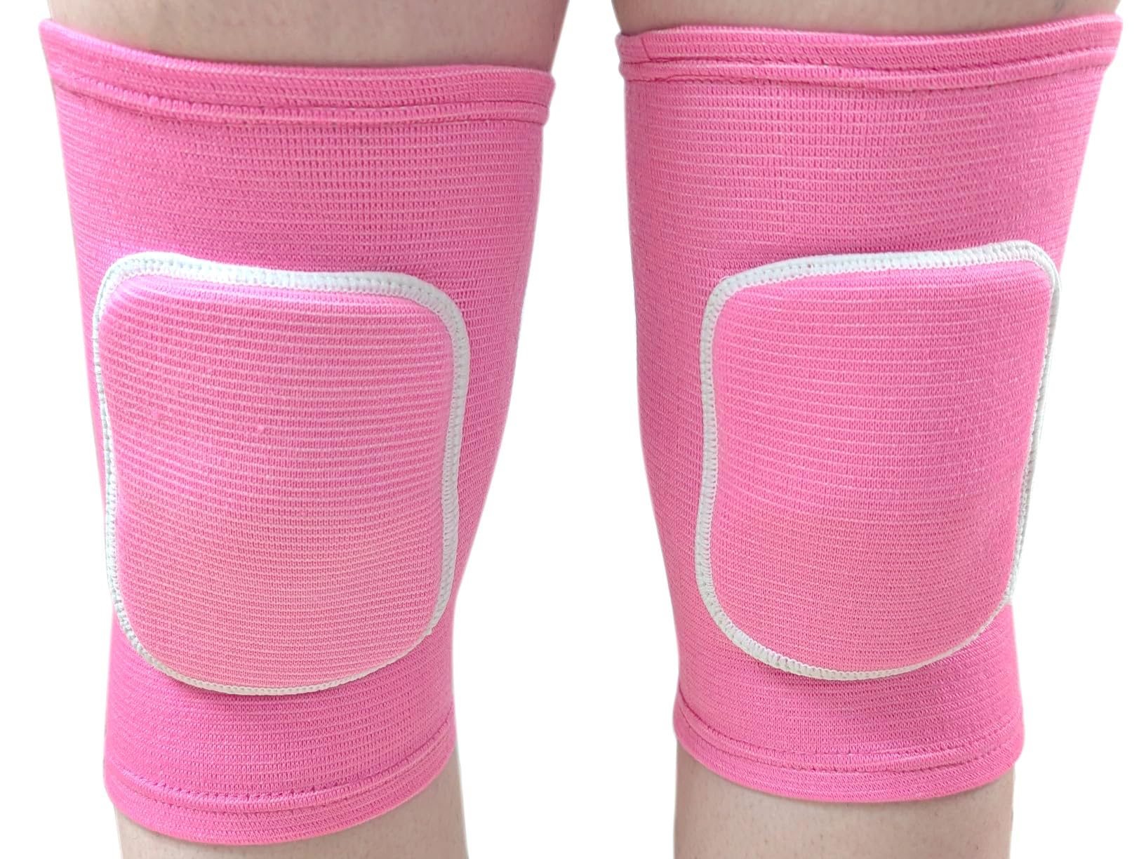 YYaaloaKnee Pads Sponge Knee Brace Breathable Flexible Elastic Knee Support for Volleyball, Dancing, Football, Yoga, Basketball, and Skating (Medium, Pink 1Pair)