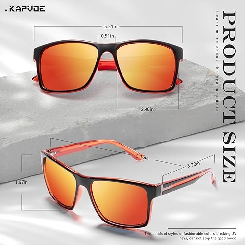 Miniatura 3 de KAPVOE Polarized Sunglasses Men Women UV400 Protection Sport Glasses Driving Fishing Cycling Beach Golf Running Baseball