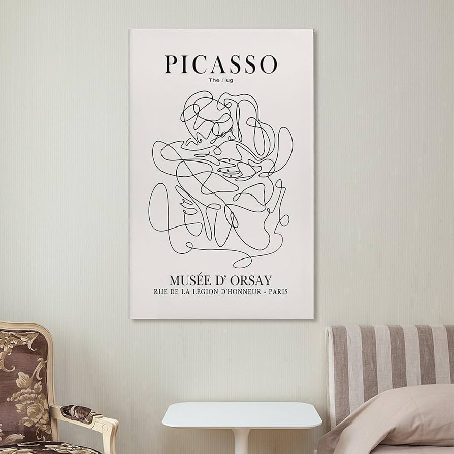 パブロ ピカソ(PABLO PICASSO)、【抱擁⑤】、希少画集より、状態良好 Amazon.co.jp: Pablo Picasso パブロ・ピカソのポスターです