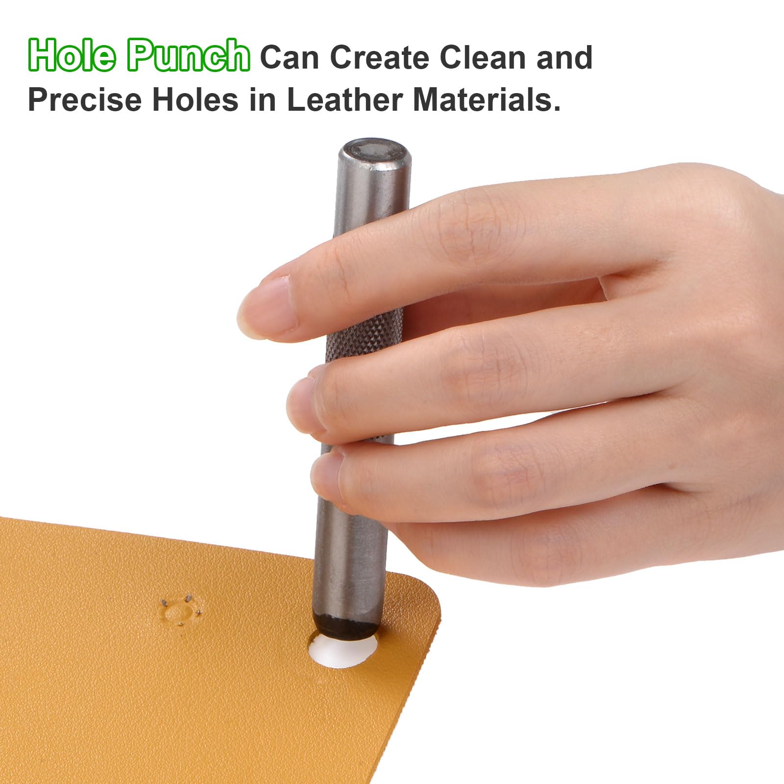 QUARKZMAN 36pz Metallo Stampaggio Kit 25/64" (10mm) (AZ, 0-8,"&" Simbolo) Acciaio Lettera Pugno Premere Utensile con Foro Pugno per Stampa su Metallo, Plastica, Legno, Pelle, Argento