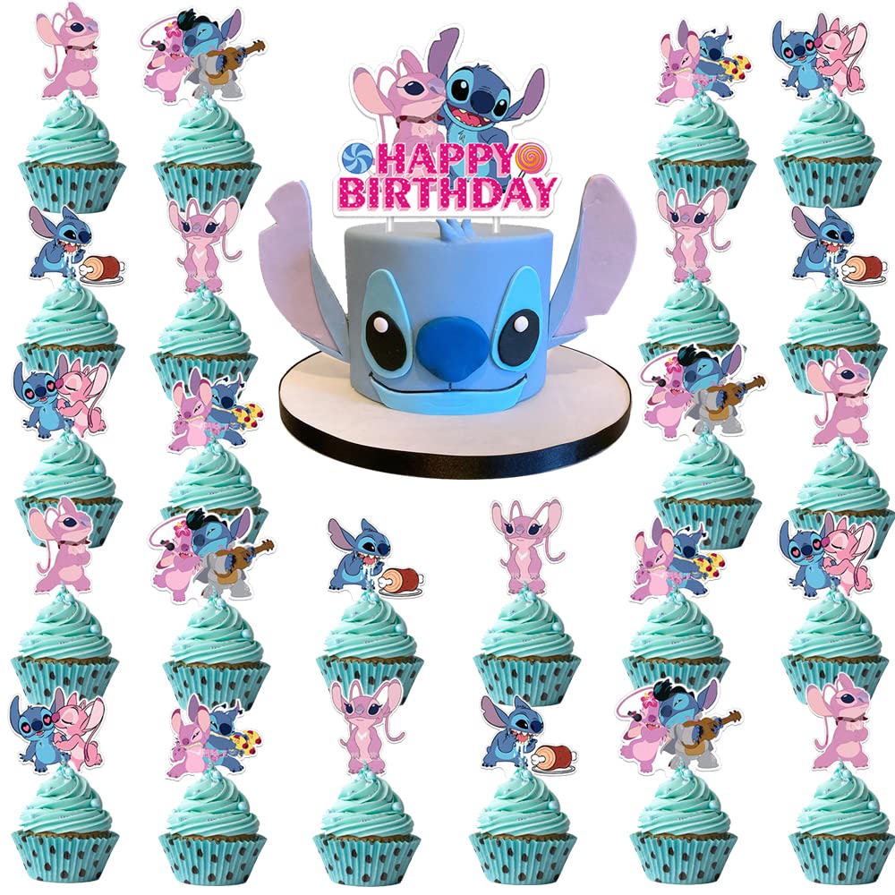 25 Stück Cake Topper Set - Cupcake Deko Für Geburtstagspartys