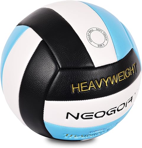 Miniatura 3 de Balón de voleibol pesado de 1.1 libras para setters servir, equipo de entrenamiento de voleibol pesado, tamaño 5, piel sintética suave, duradero