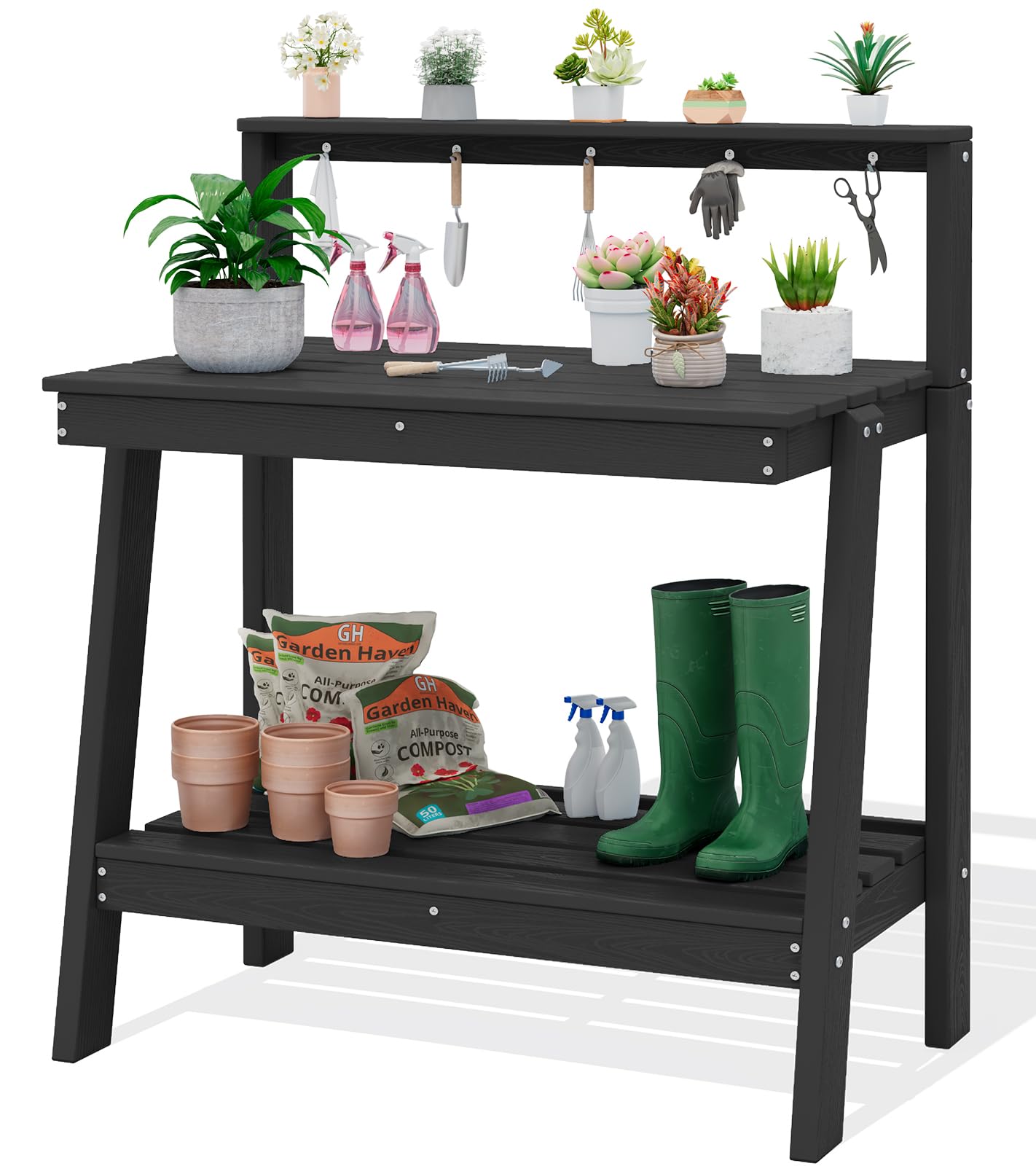 SERWALL Potting Bench with Angled Legs