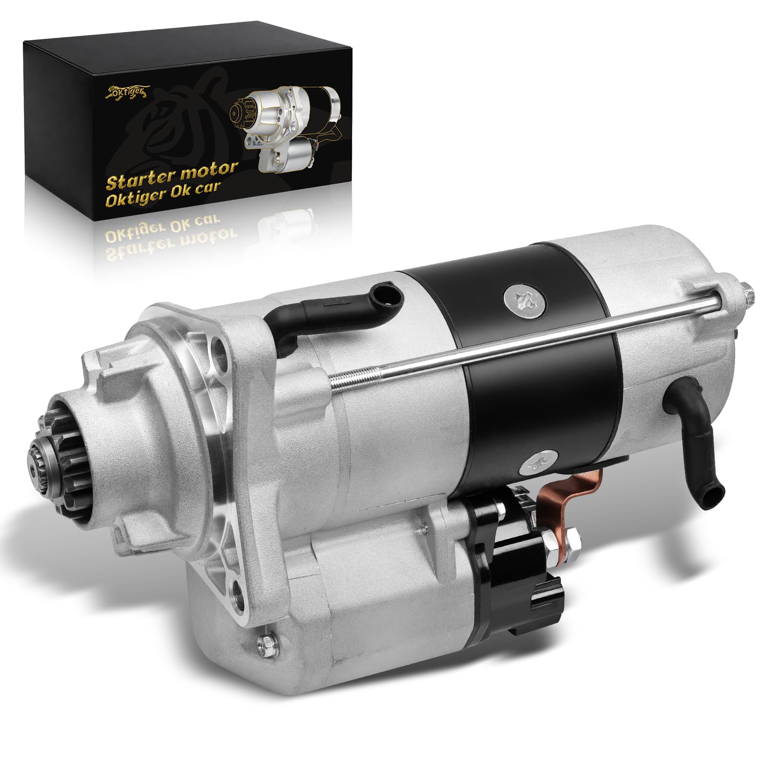 Photo 1 of Oktiger Upgraded 6.7L 5.9L Diesel Starter for Dodge for Ram 2500 2007-2019, Ram 3500 2007-2018, 5.9L 6.7L L6 12V 3.0KW 13-Teeth CW, OE# 19029N 4934925