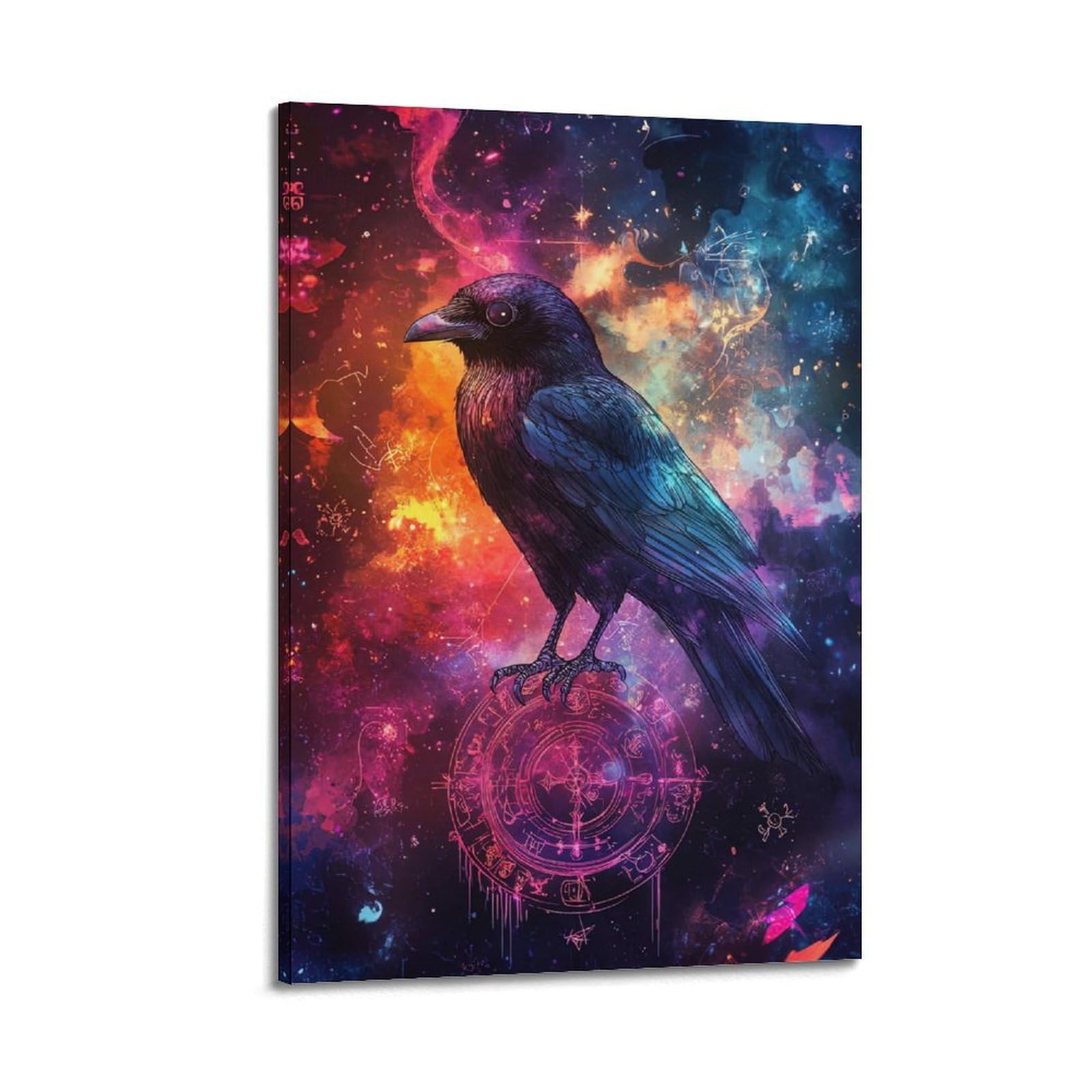 WZKTCL Animal Poster Ravens in The Universe Poster Decorative Painting Canvas Wall Posters And Art Picture Print Modern Family Bedroom Decor Posters 24x36inch(60x90cm)