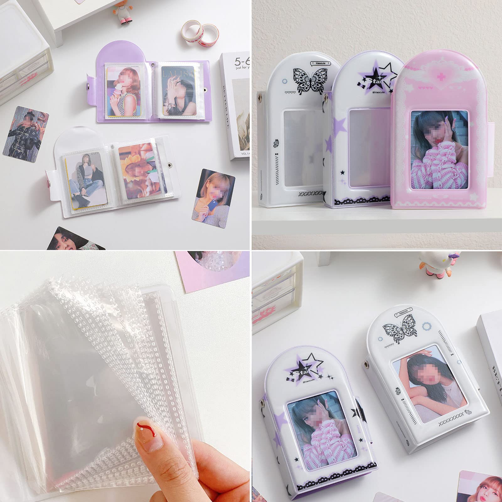 Album Photo Petit Format - 40 Pages - Pour Cartes à Collectionner, Photos 7,6 Cm - Avec Porte-clés - K-pop