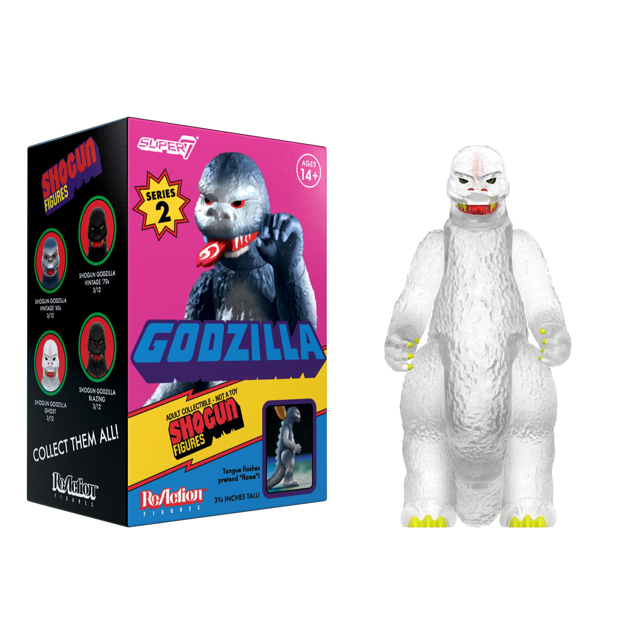 Amazon.com: Super7 Toho Shogun Godzilla Blind Box Flat Reaction