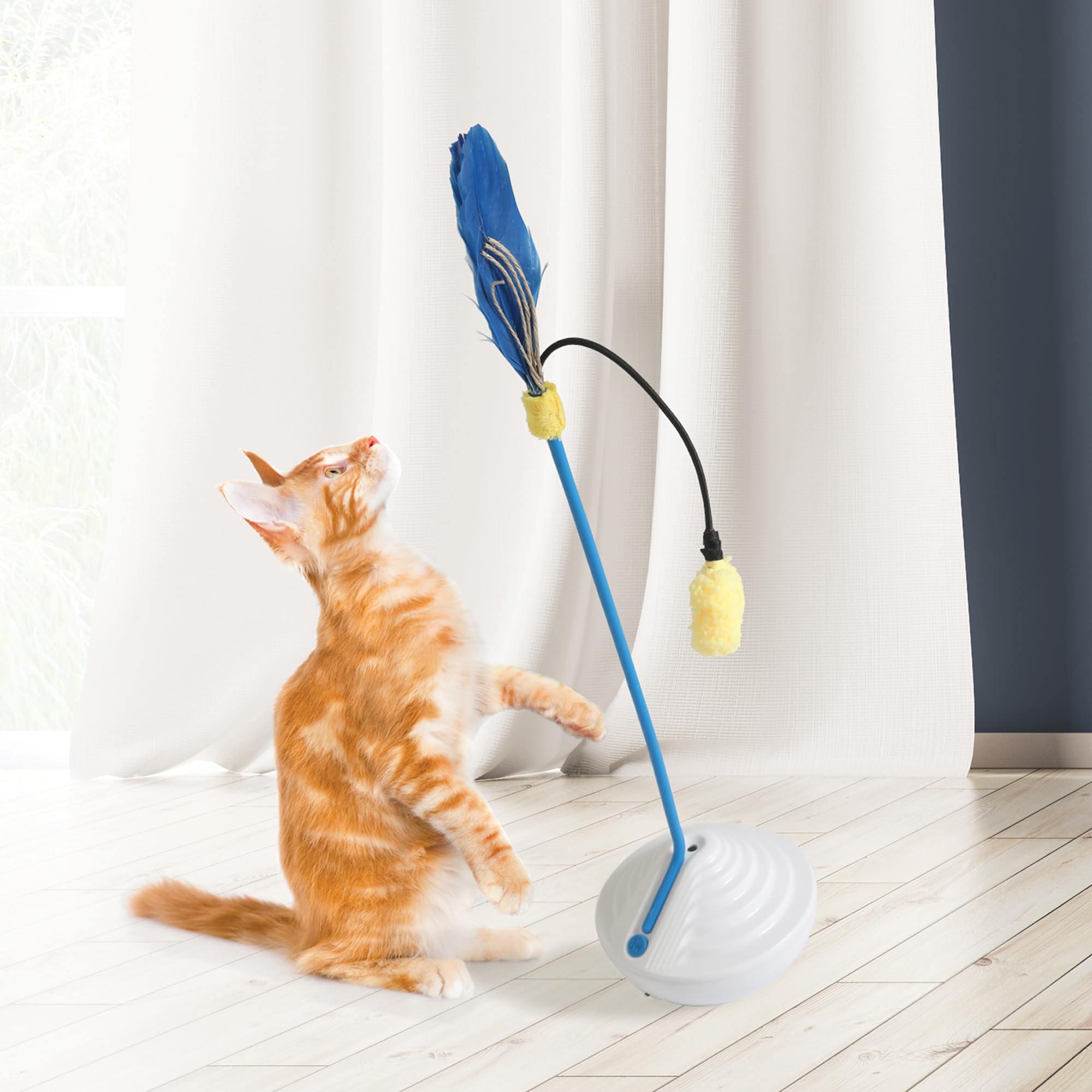Wj Catnip Mister Juguetes para Gatos, Blue