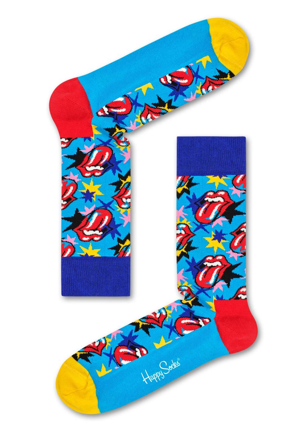 Happy SocksColourful Collaboration Premium Cotton Socks for Men and Women, Rolling Stones: Got The Blues (41-46)