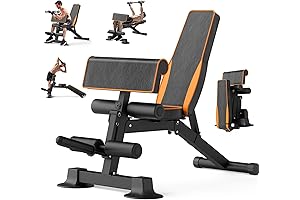 Foldable Adjustable Workout Weight Bench for Home Gym - 660 lbs Weight Capacity