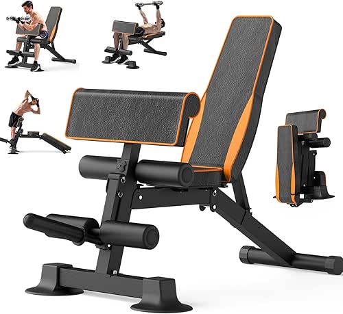 Adjustable Weight Bench multi-function Workout Bench for Home Gym,Foldable Incline