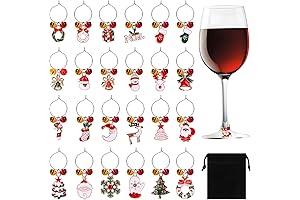 Holiday Wine Glass Charms
