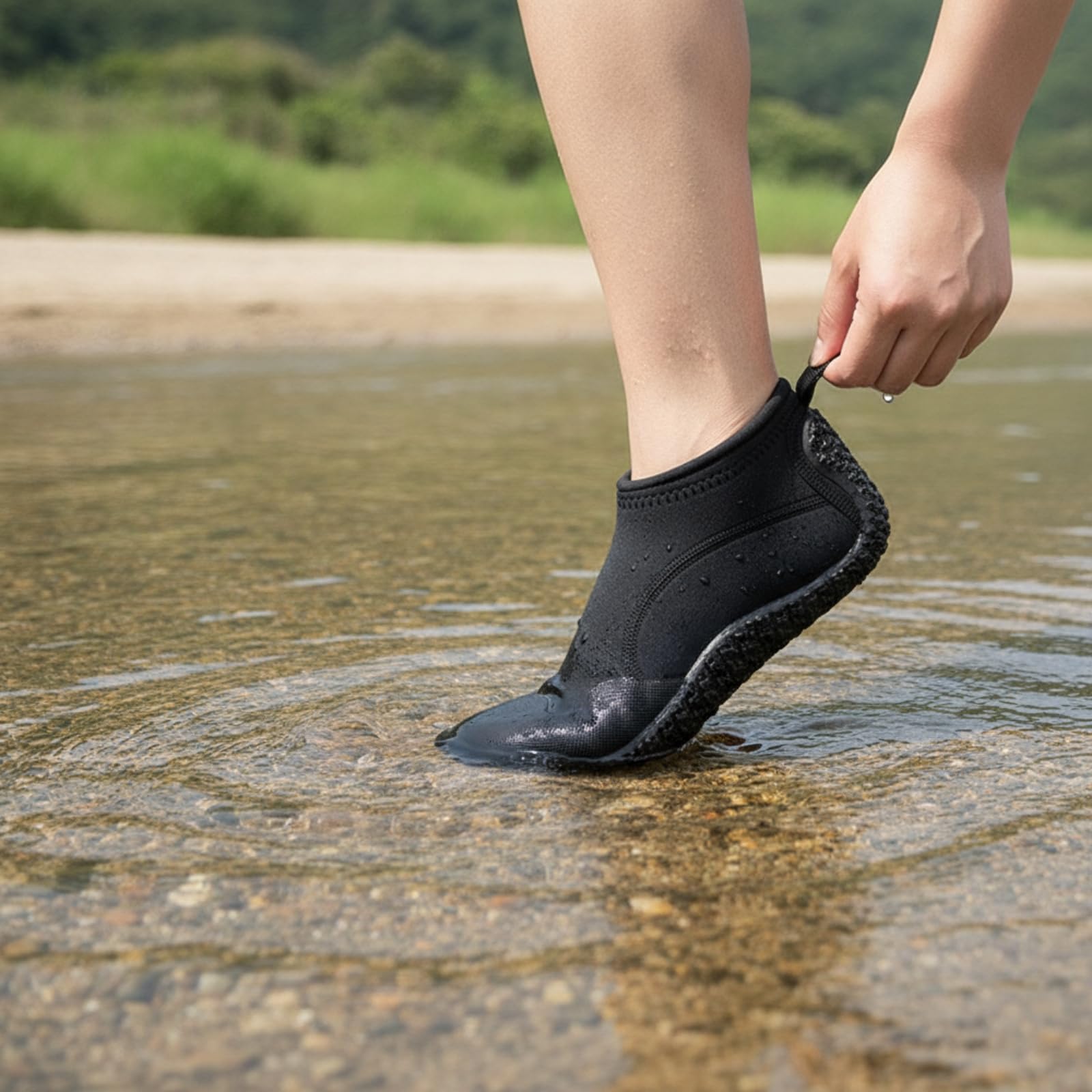 Chaussures Plongée en Néoprène Antidérapant Bottillons Plongée avec Semelle en Caoutchouc Léger pour Plongeurs, Numeric_43