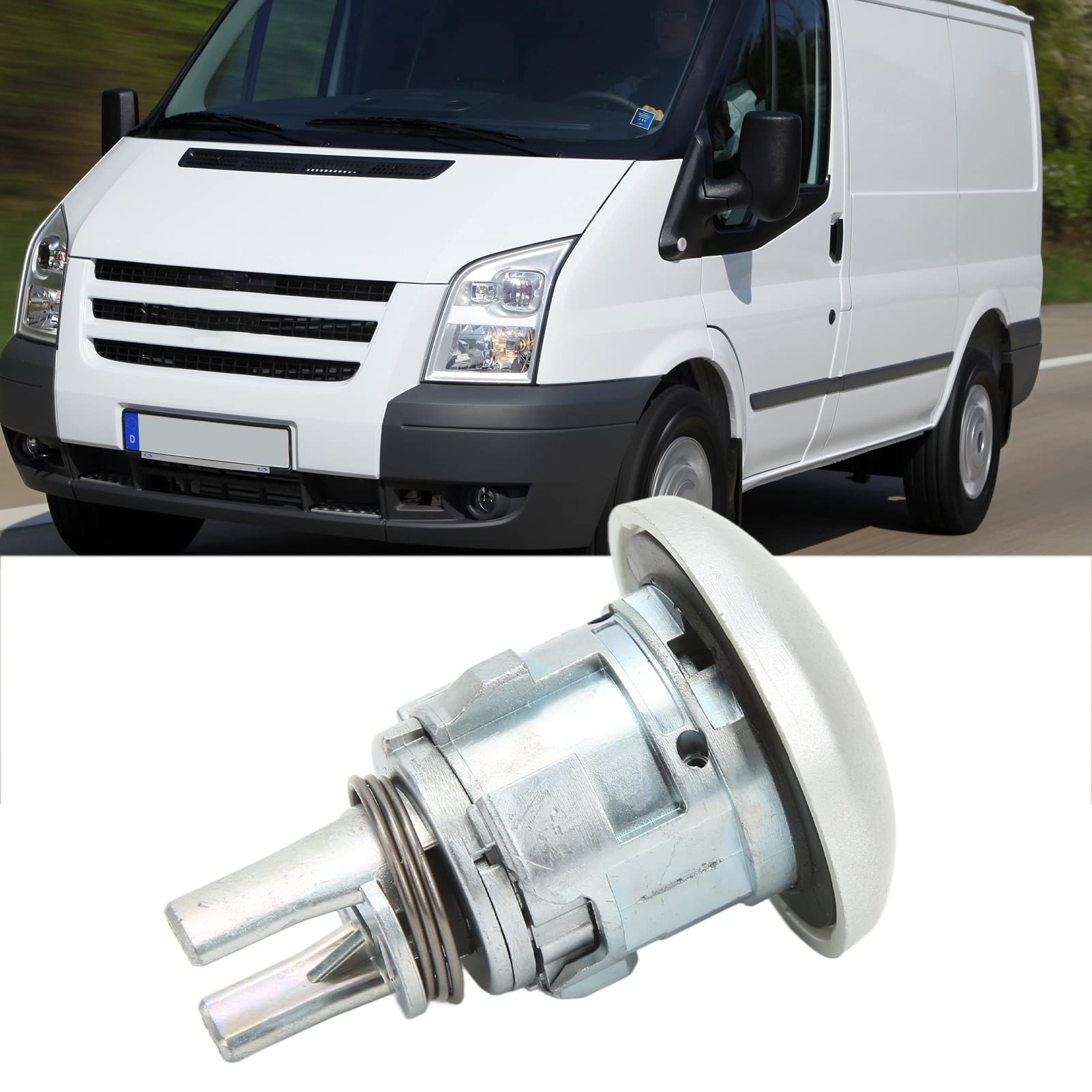 Zewnętrzny Zamek Przednich Drzwi Samochodu z 2 Kluczami 1781417 Zestaw Zamków Cylindrycznych Drzwi Wymiana Transit Mk8 2014-2019