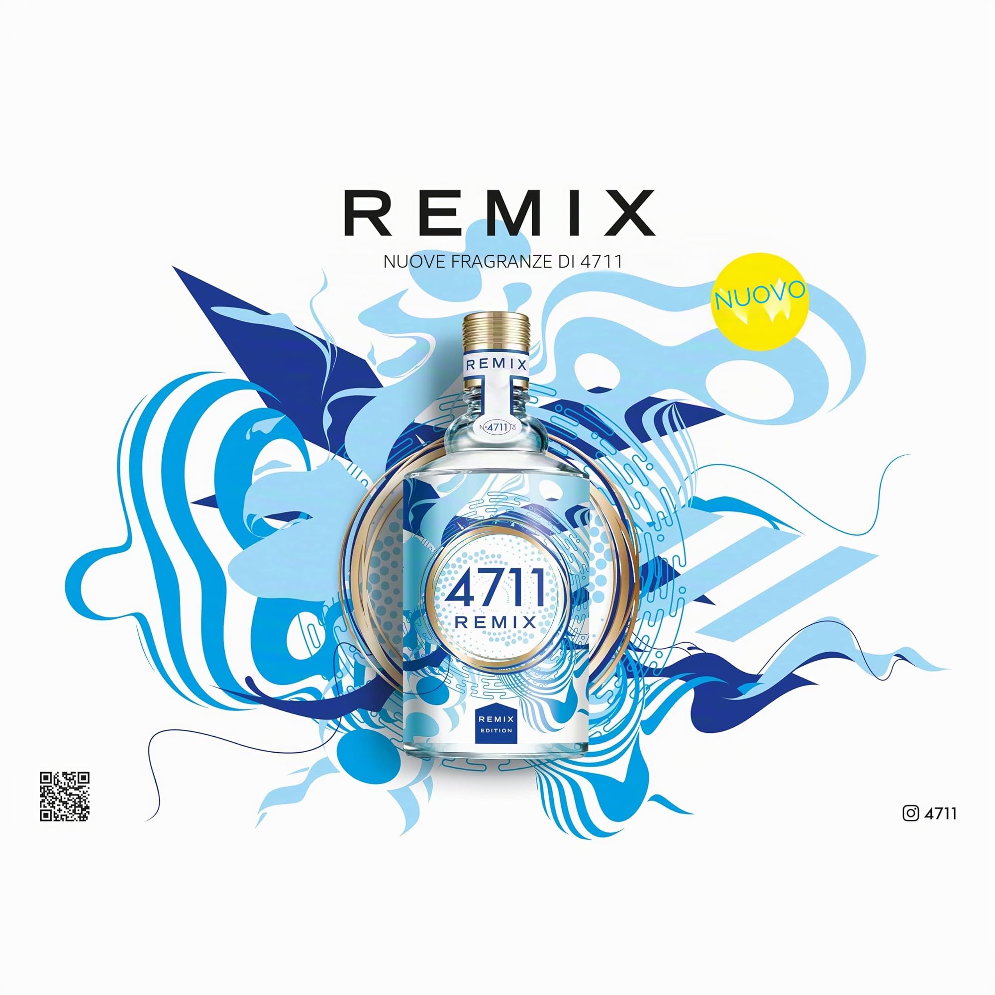 4711® Remix Cologne Sparkling Island I Eau de Cologne - fruttata - rivitalizzante - estate - la lime fruttata e fresca ora in una nuova miscela frizzante. I Spray con atomizzatore naturale da 100 ml