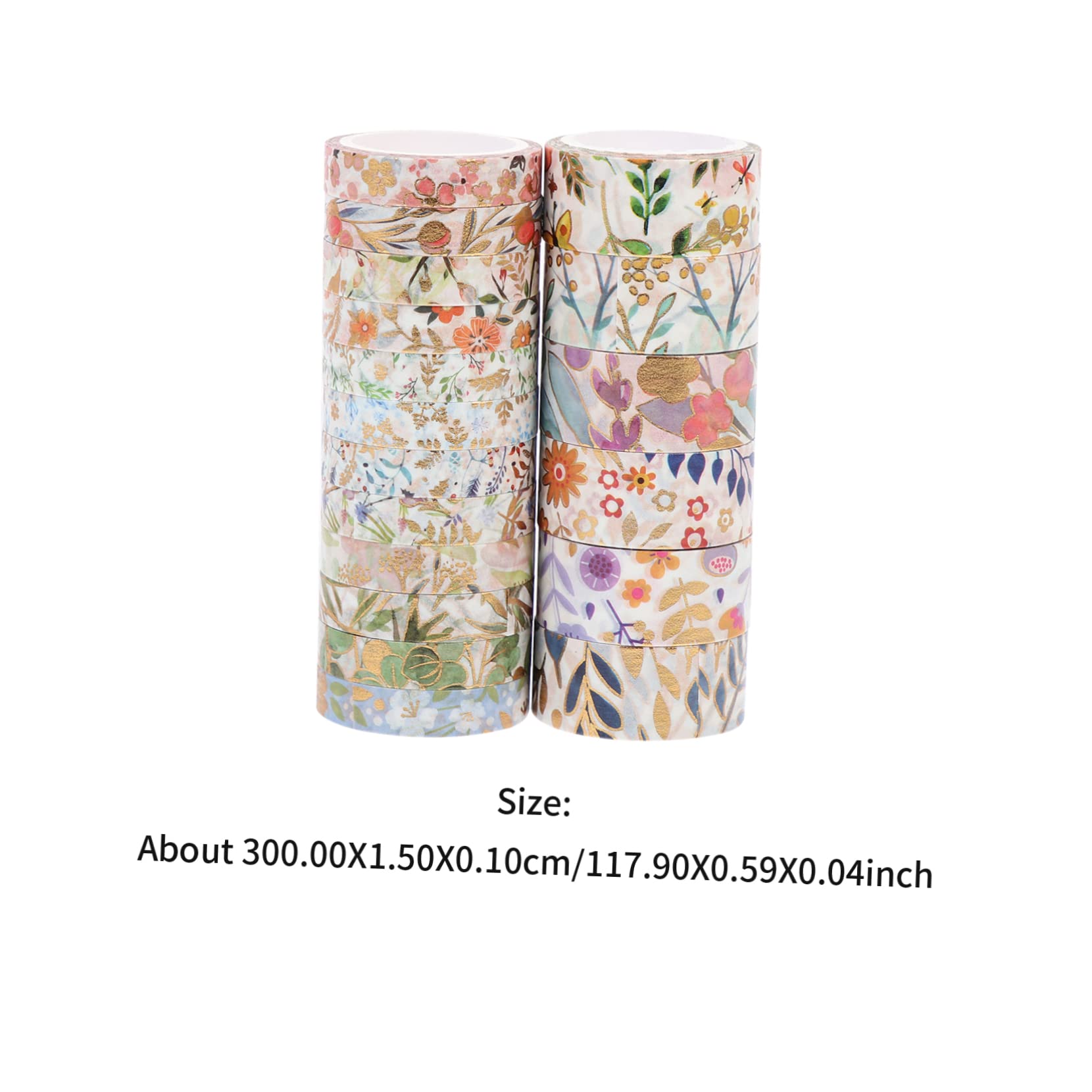 SEWACC 54rollos Washi Tape Diseño De Flores para Scrapbooking y Manualidades Adhesivo Sin Residuos para Planificadores y