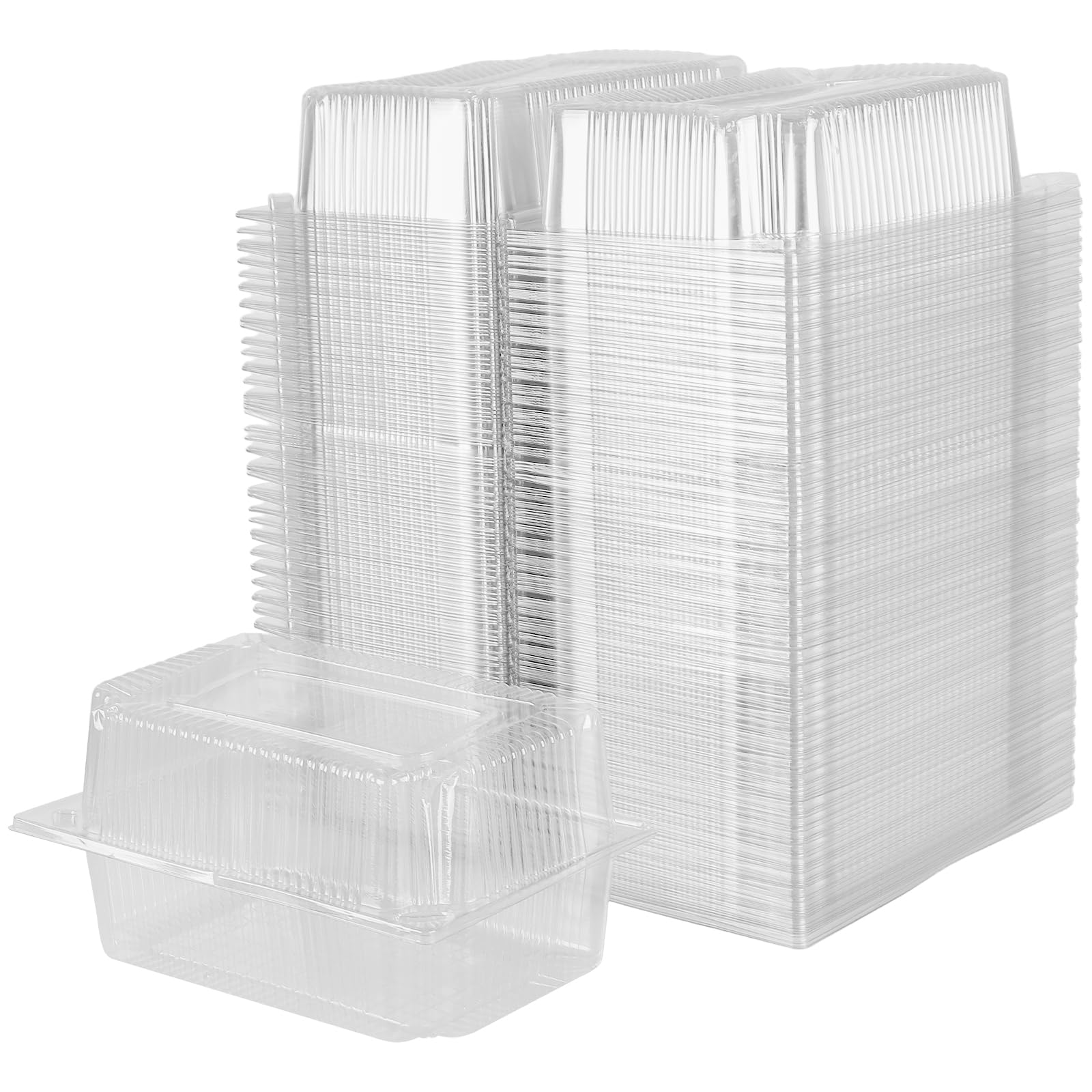 KEILEOHO Przezroczyste pude?ka na babeczki, 150 sztuk, 18,5 x 12 x 9,5 cm, tworzywo sztuczne PET