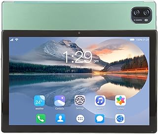 Tablet FHD, tablet 2 em 1 de 10,1 polegadas 4G rede verde 8GB RAM 256GB ROM suporta carregamento rápido 8 Core CPU 12 com capa protetora (plugue EUA)
