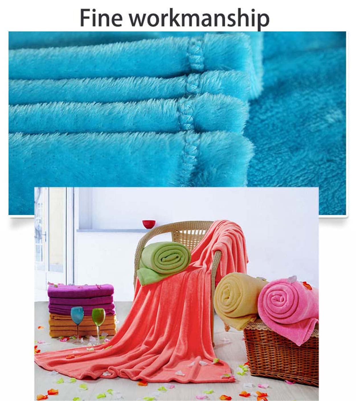 Waigg Kii Coperta ultra morbida in pile di corallo per divano, coperta calda per casa, ufficio, auto, letto, divano e viaggio (100 x 150 cm, marrone