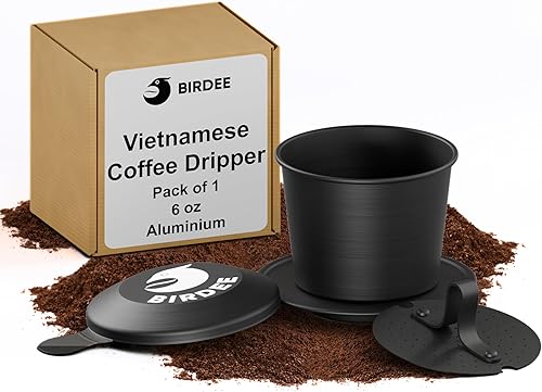 Juego de filtros de café vietnamita de alta calidad, color negro, pequeño filtro Phin para café molido, cafetera portátil para camping, filtro de