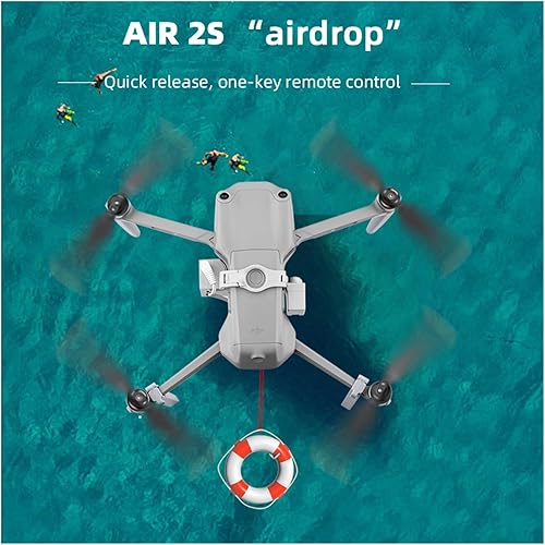 Miniatura 4 de Sistema Airdrop para D-JI AIR 2S/Air 2 Drone Propuesta de boda Dispositivo de entrega Dispensador Lanzador Remoto Caída Transporte Regalo