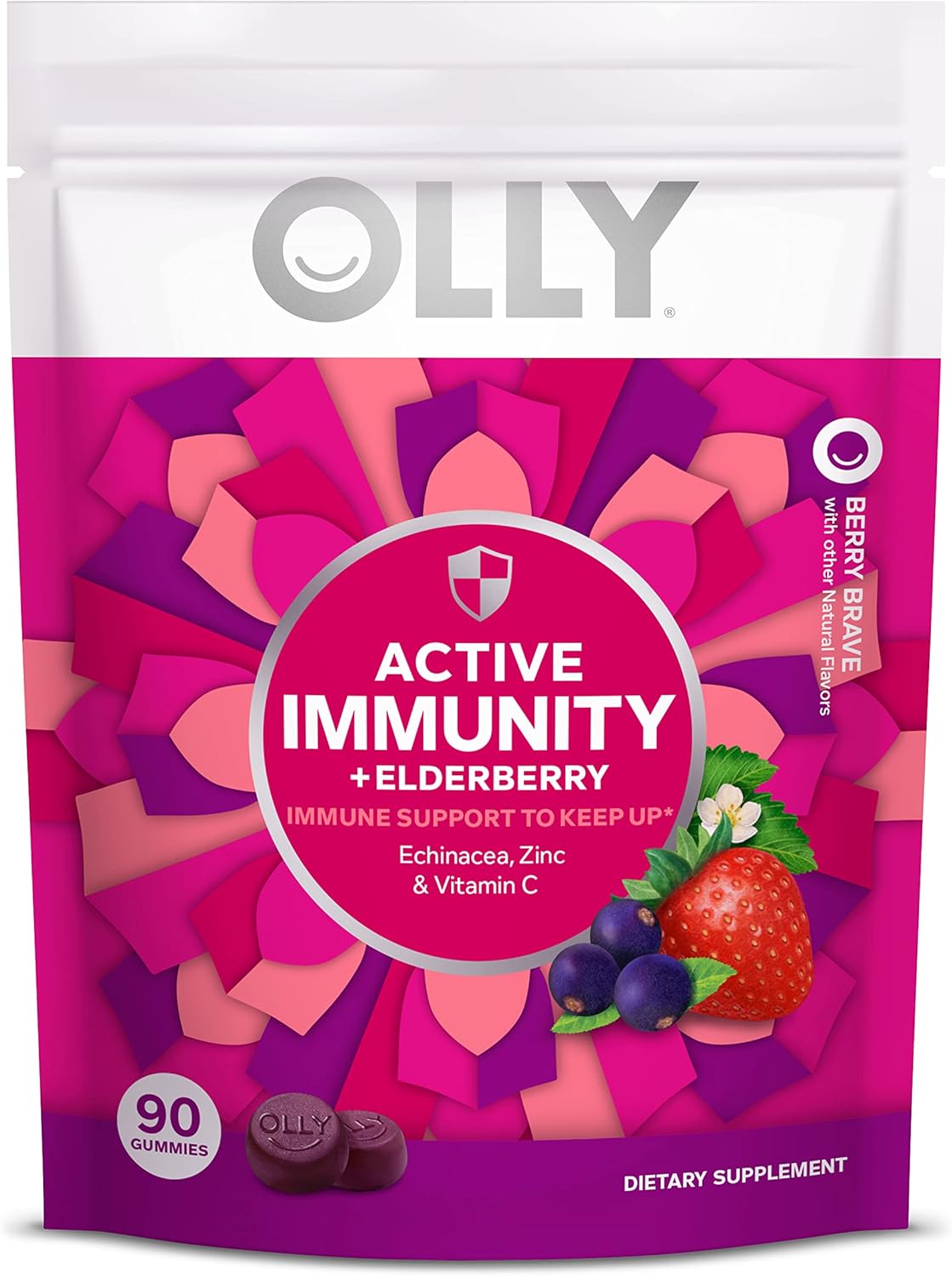 OLLY Immunity Gummy, Immune Support, Elderberry, Zinc