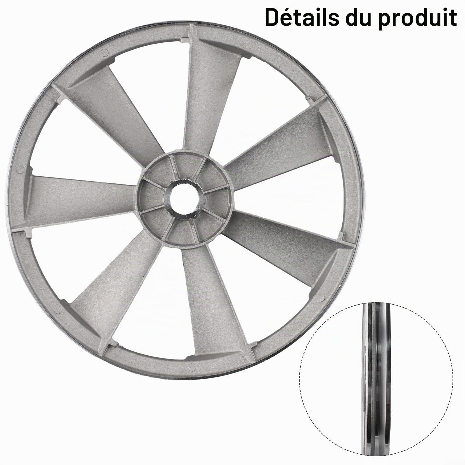 Poulie d'entraînement de courroie de compresseur d'air en métal, tête de machine triangulaire à rainure unique, 300 mm de diamètre, composant de volant d'inertie de pompe à air industrielle compatible