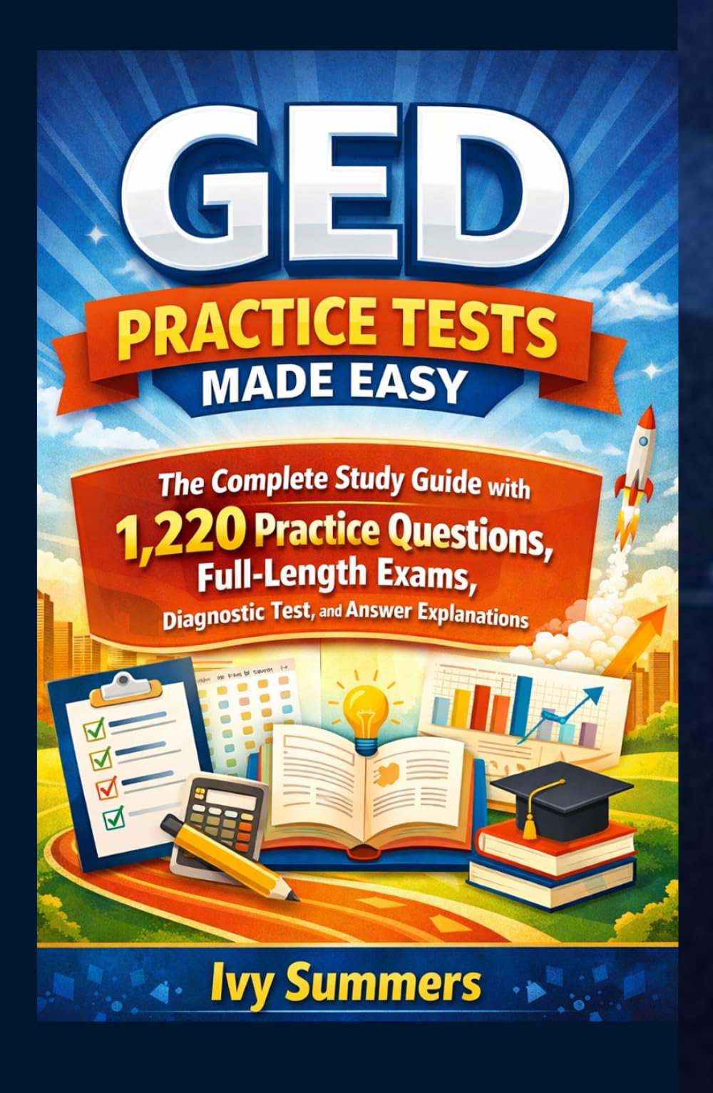 GED Practice Tests Made Easy: The Complete Study Guide with 1,220 Practice Questions, Full-Length Exams, Diagnostic Test, and Answer Explanations