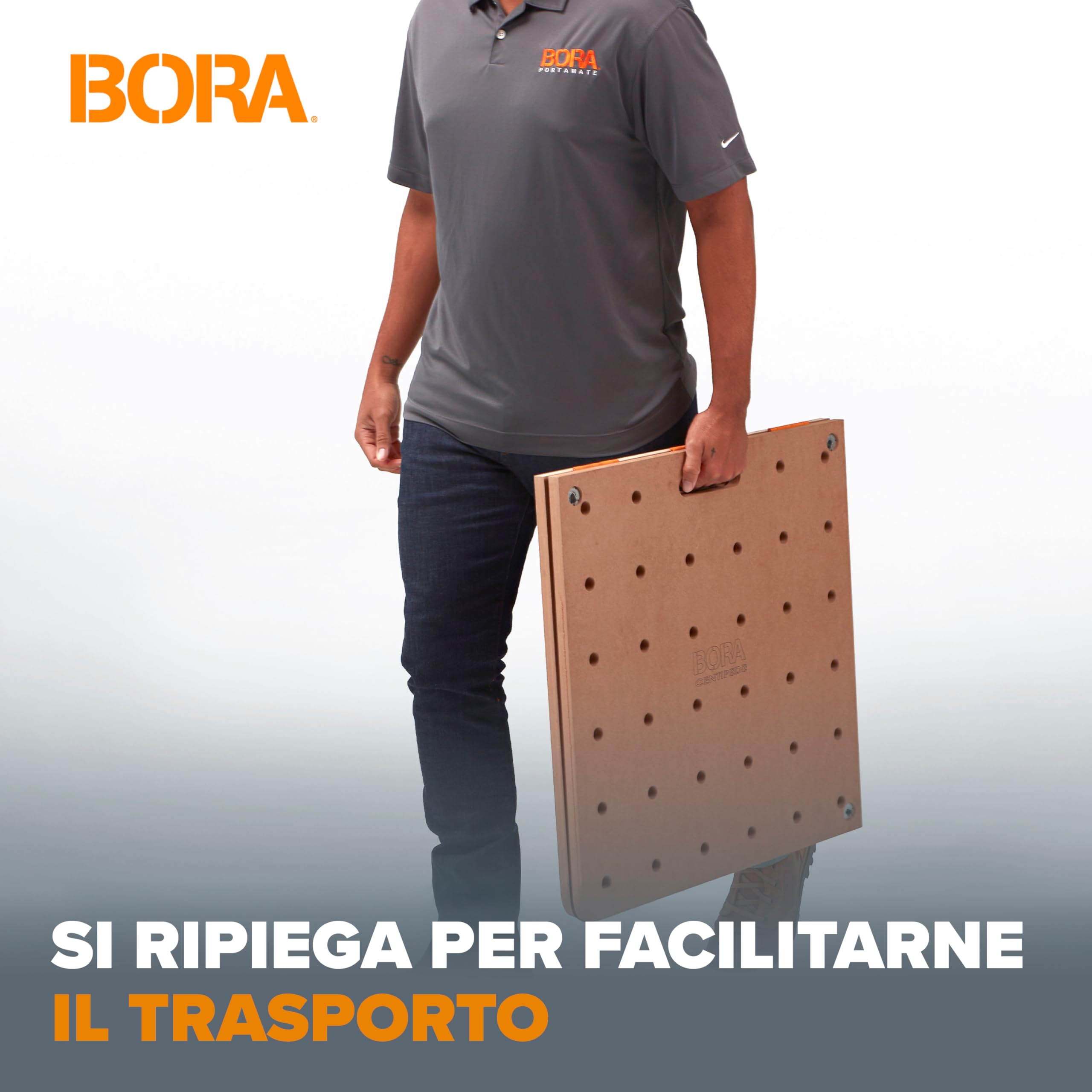 Bora Centipede CK22TM Piano da Lavoro Portatile 610x1200mm – Fori 20mm, 907kg, 6 Maniglie Rapide