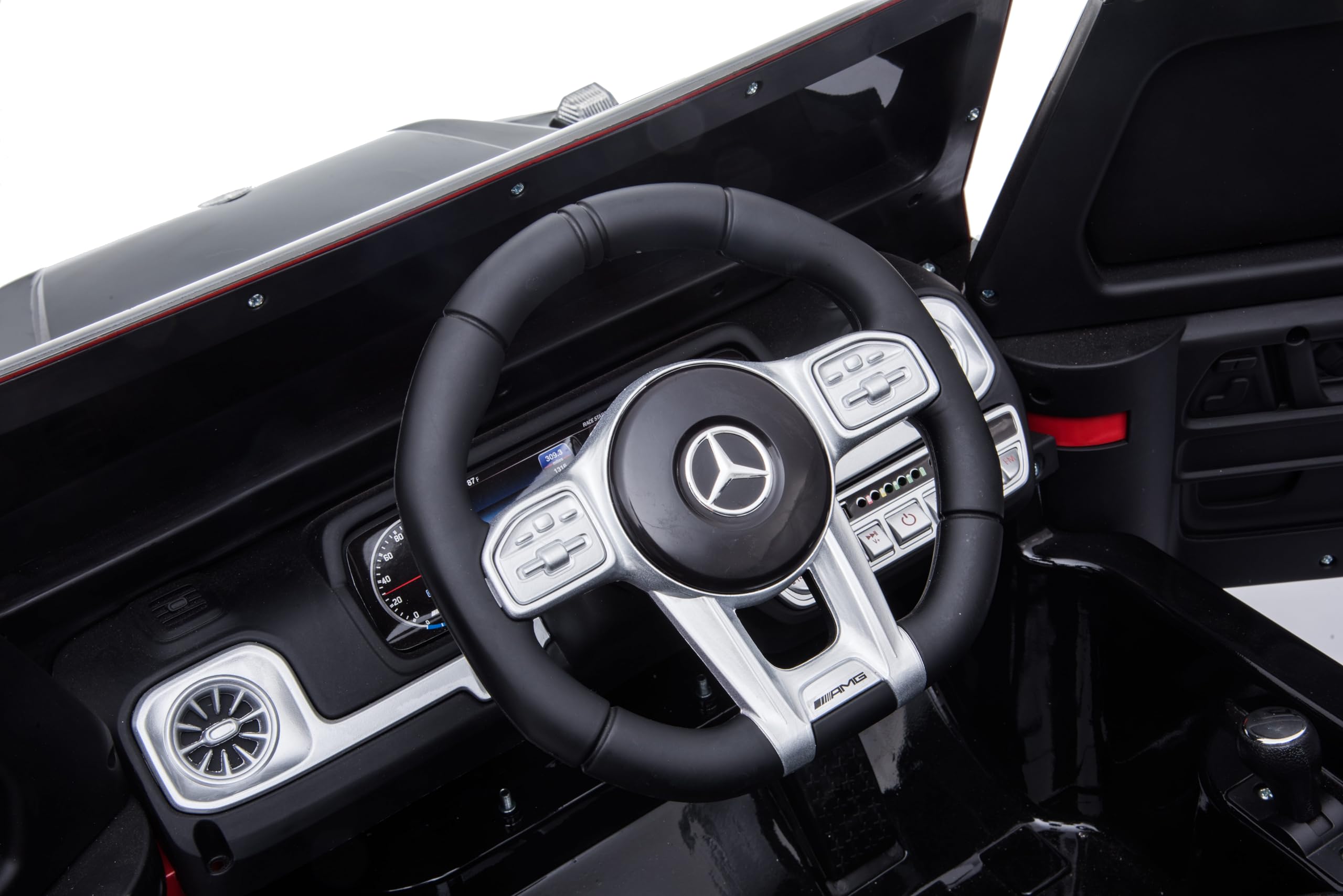 Macchina elettrica bambini Mercedes Classe G 2025, Nera, Originale con Licenza, Batteria al Litio, auta elettrica per bambini 3-5 anni con telecomando 2.4 GHz, MP3/USB/Bluetooth